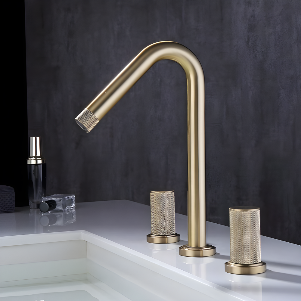 Pirite Mitigeur de Lavabo Moleté, Design Industriel