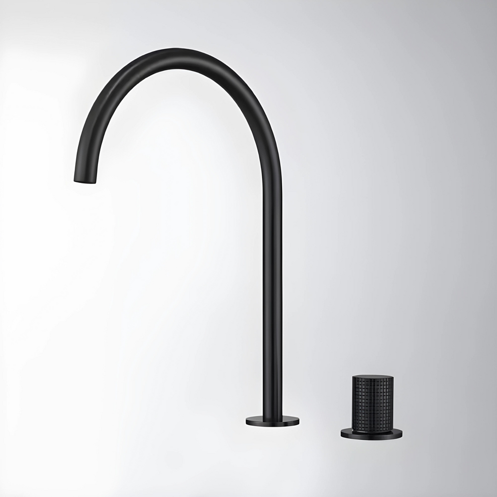 Feldspato Mitigeur de Lavabo Monotrou Moleté, 4 Finitions