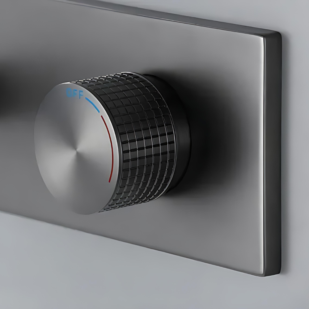 Cassiterite Robinet de Lavabo Mural Moleté, 4 Finitions