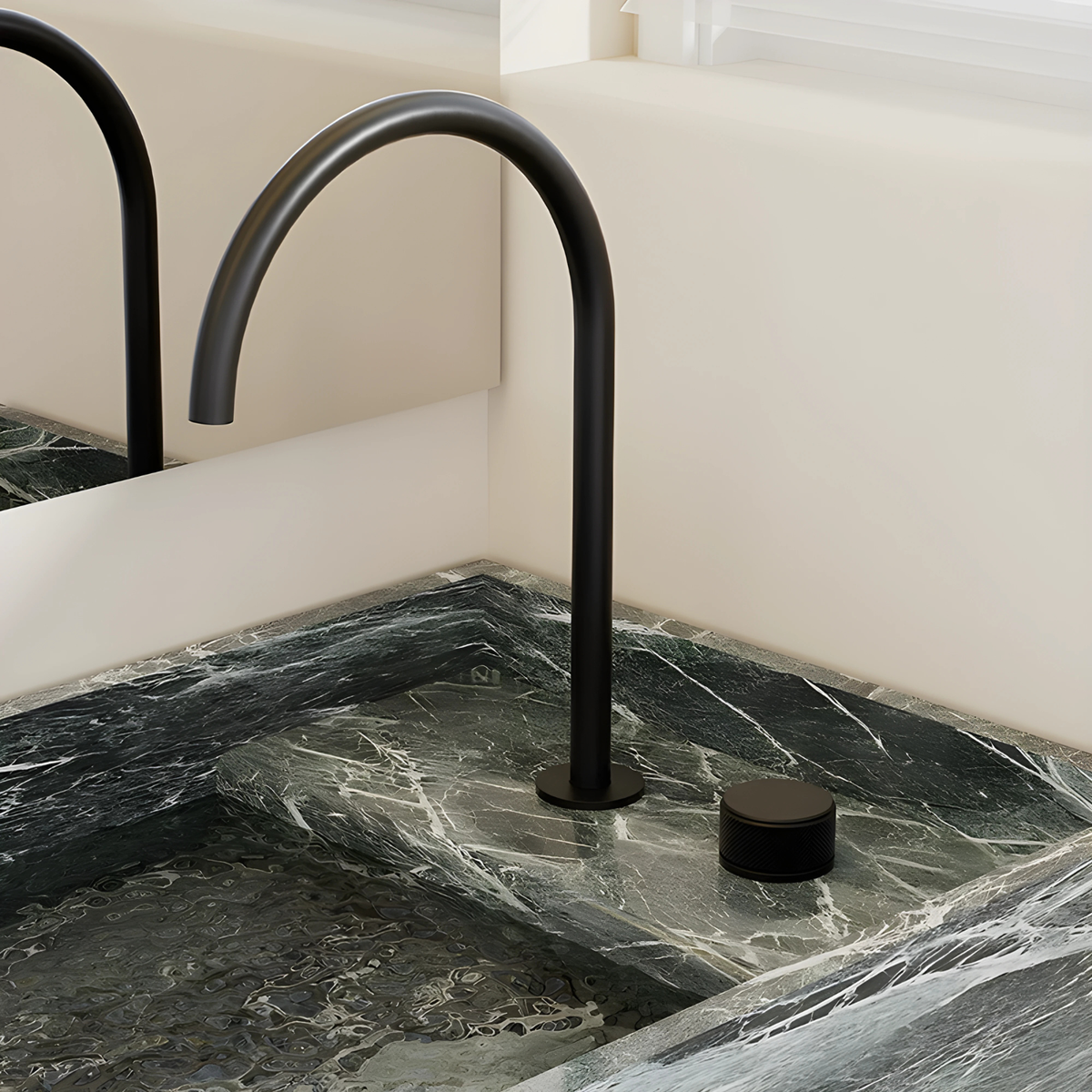 Berillio Mitigeur de Lavabo Monotrou Moleté, 4 Finitions