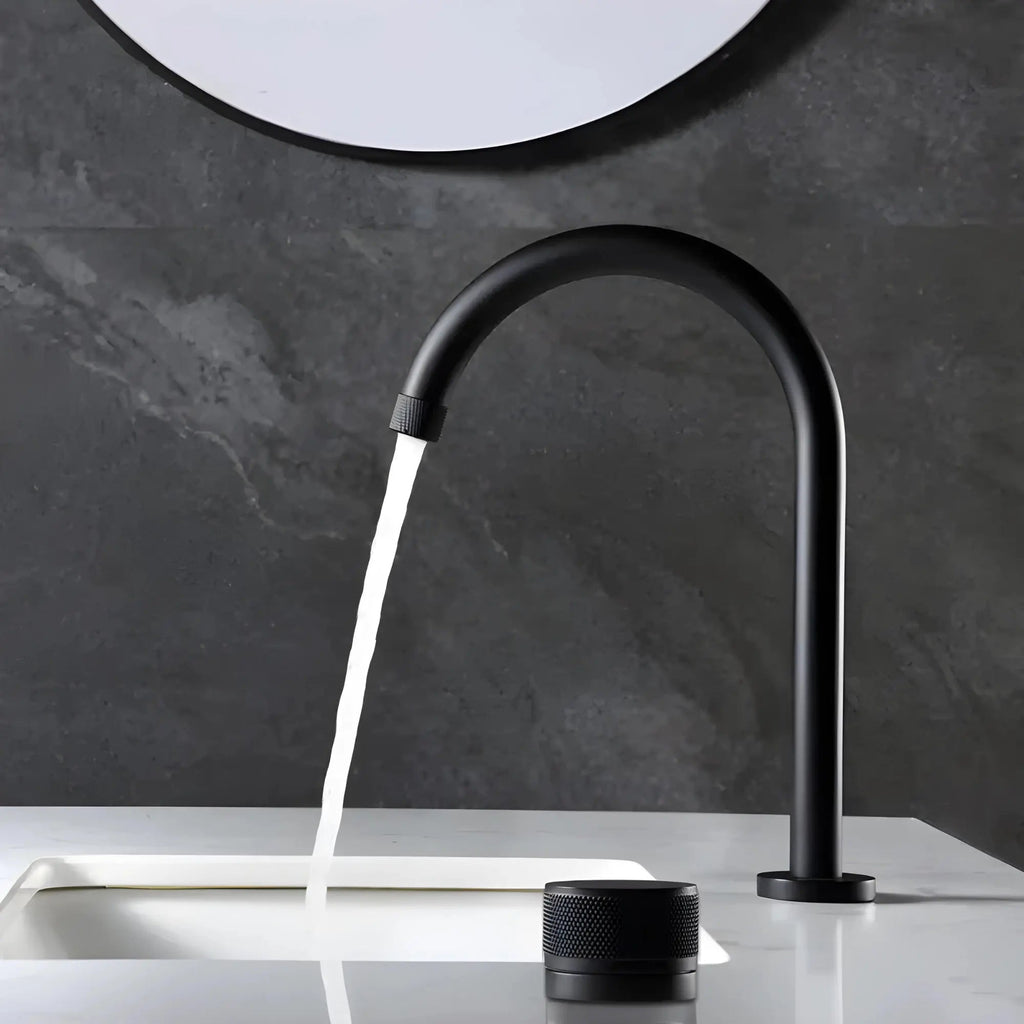 Mitigeur de lavabo moleté 5 finitions