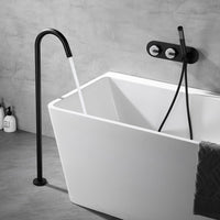 Robinet de baignoire sur pied molettes en marbre