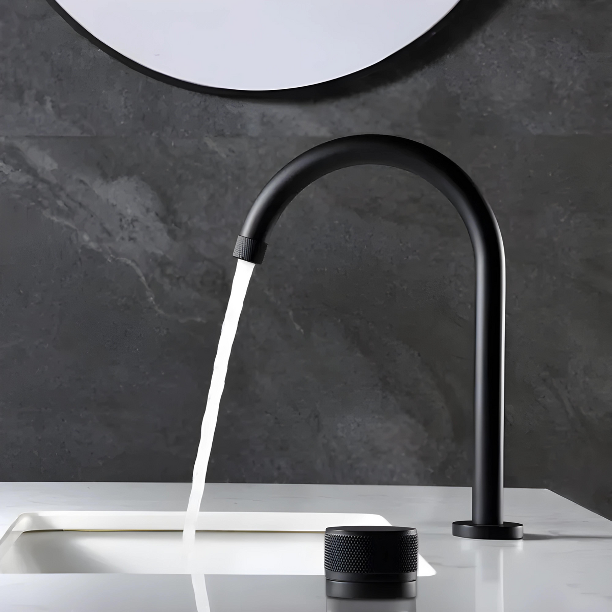 Fluorite Mitigeur de Lavabo Monotrou Compact, 6 Finitions
