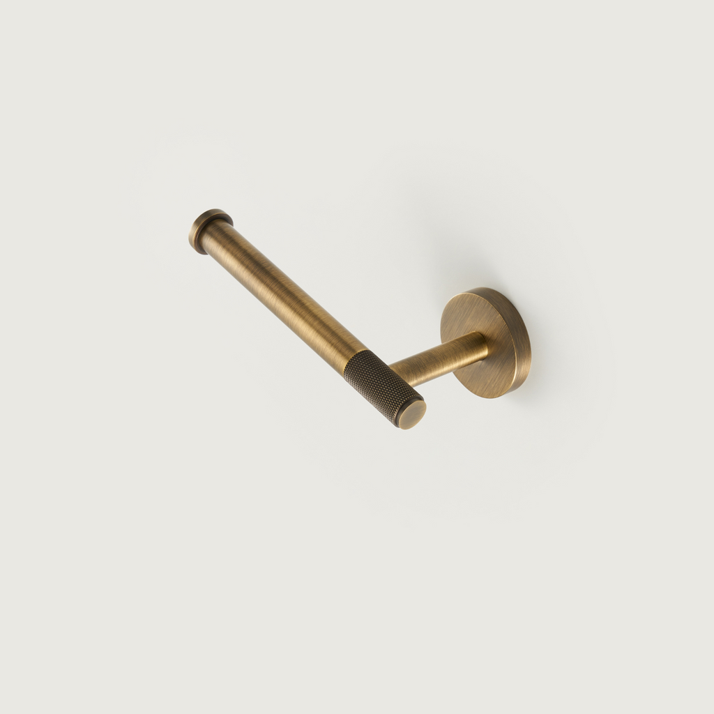 Accessoires de salle de bain laiton massif moleté