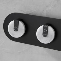 Robinet de baignoire sur pied molettes en marbre