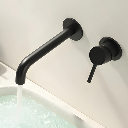 Selenite Robinet de Lavabo Mural, Laiton Moleté, 5 Finitions