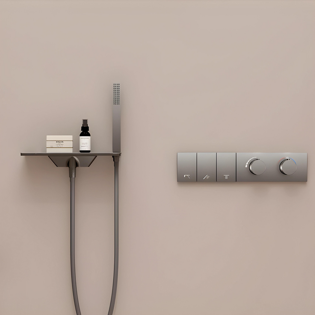 Colonne de douche avec tablette en ardoise