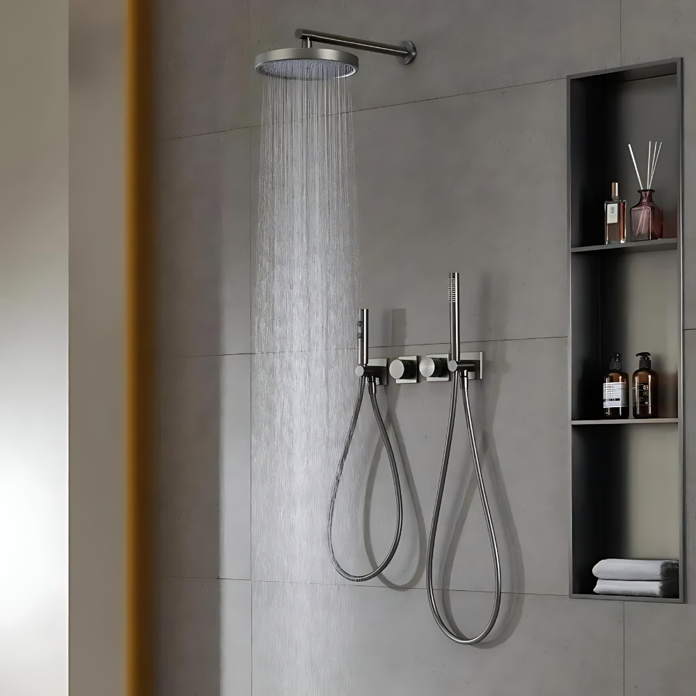 Colonne de douche pluie XXL avec fonction bidet