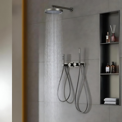 Colonne de douche pluie XXL avec fonction bidet