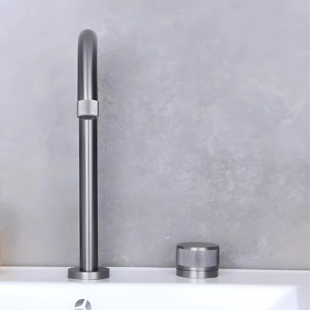 Mitigeur de lavabo moleté 5 finitions