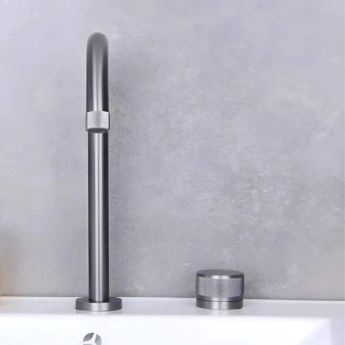 Mitigeur de lavabo moleté 5 finitions