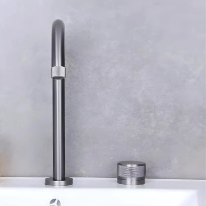 Mitigeur de lavabo moleté 5 finitions