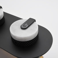 Robinet de baignoire sur pied molettes en marbre