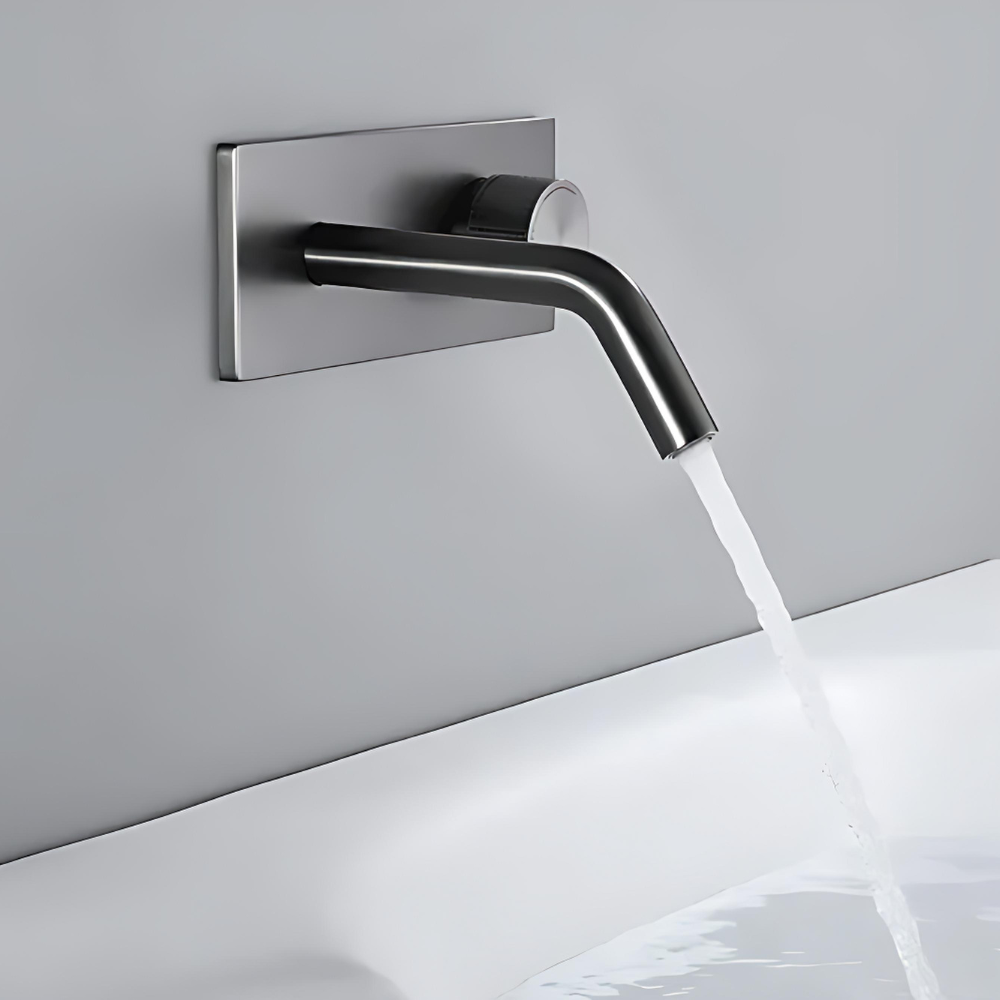 Cassiterite Robinet de Lavabo Mural Moleté, 4 Finitions