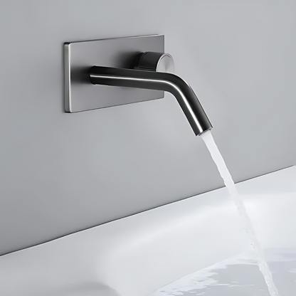 Cassiterite Robinet de Lavabo Mural Moleté, 4 Finitions