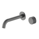 Cinabro Robinet de Lavabo Mural Moleté Compact, 5 Finitions