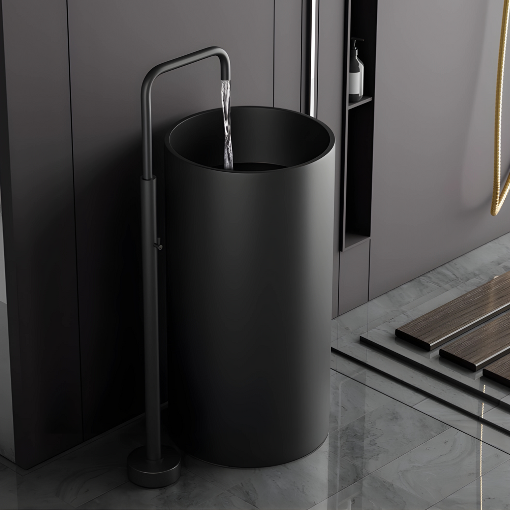 Celestina Robinet de Lavabo Mural Moleté, 6 Finitions