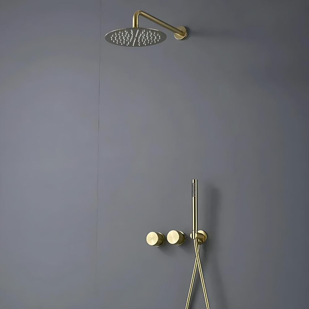 Colonne de douche murale ou plafond laiton massif