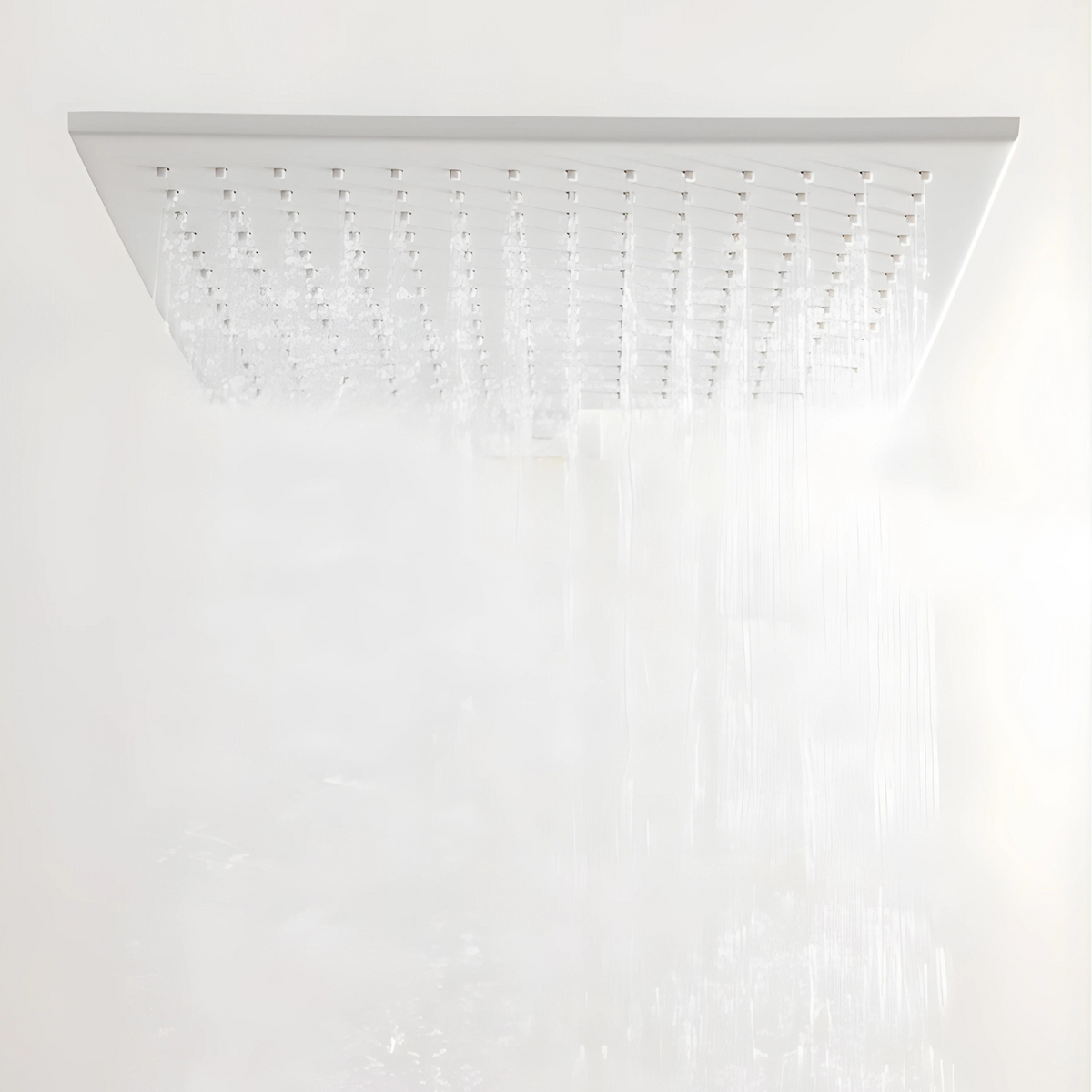 Colonne de douche encastrée plafond texture moletée