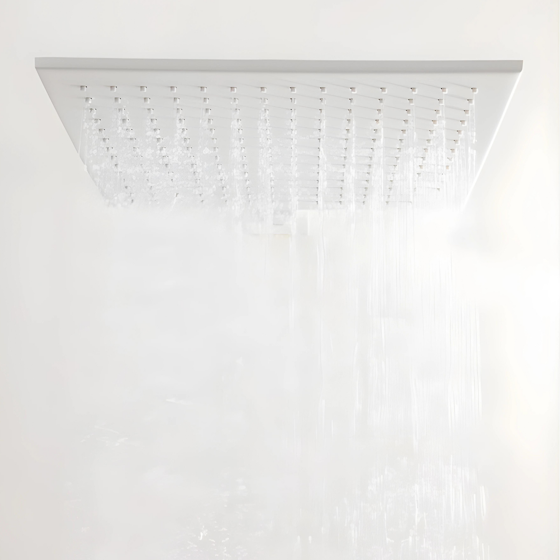 Colonne de douche encastrée plafond texture moletée