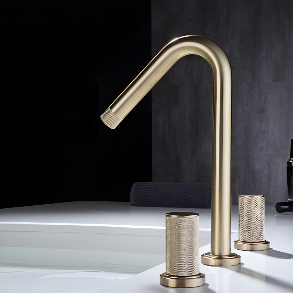 Pirite Mitigeur de Lavabo Moleté, Design Industriel