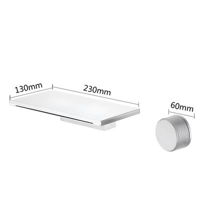 Magnetite Robinet de Lavabo Mural Moleté, 5 Finitions