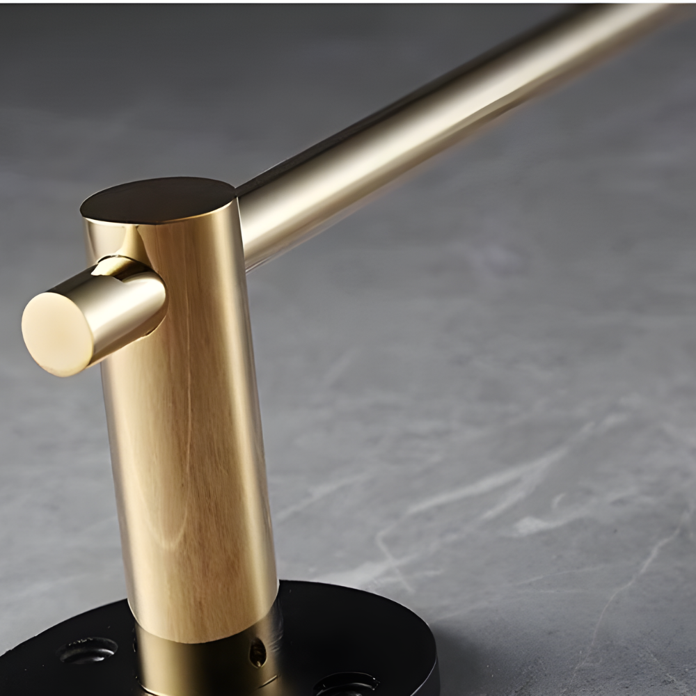 Barre de serviette ajustable en laiton