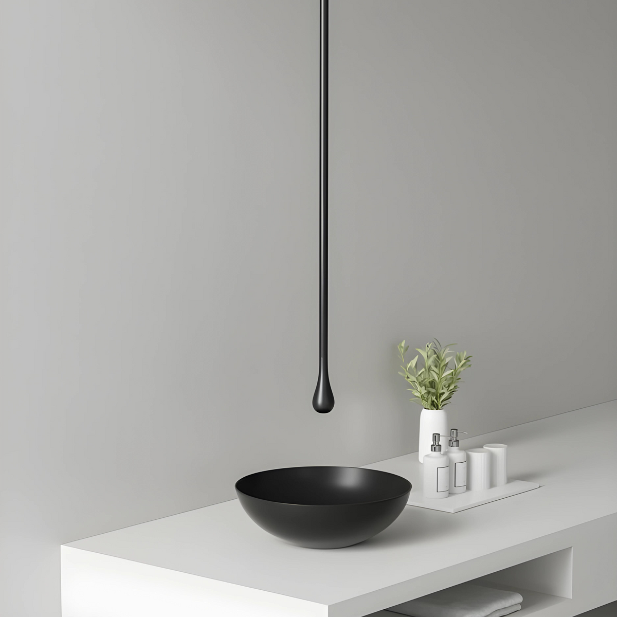 Cerussite Robinet de Lavabo Suspendu au Plafond, 7 Finitions