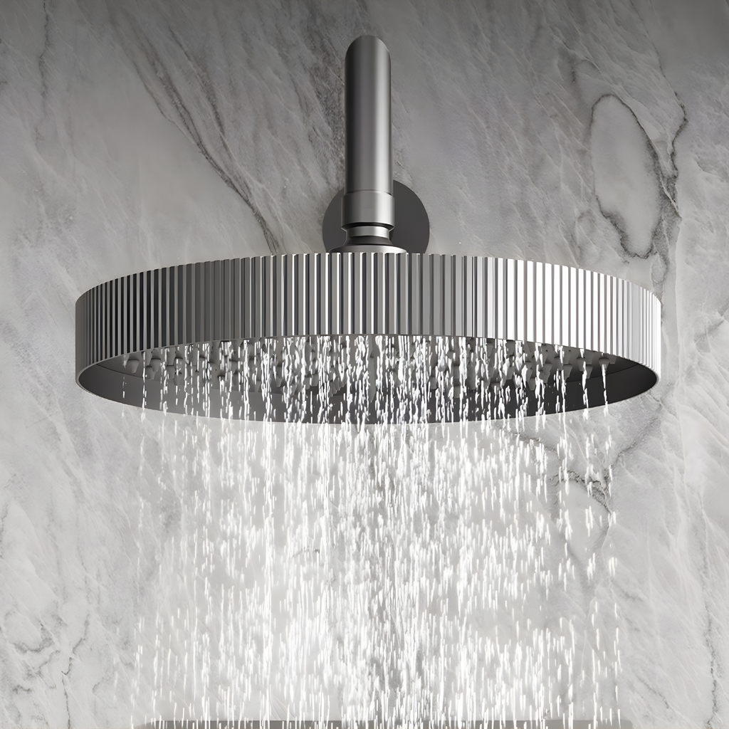 Colonne de douche striée triple fonction
