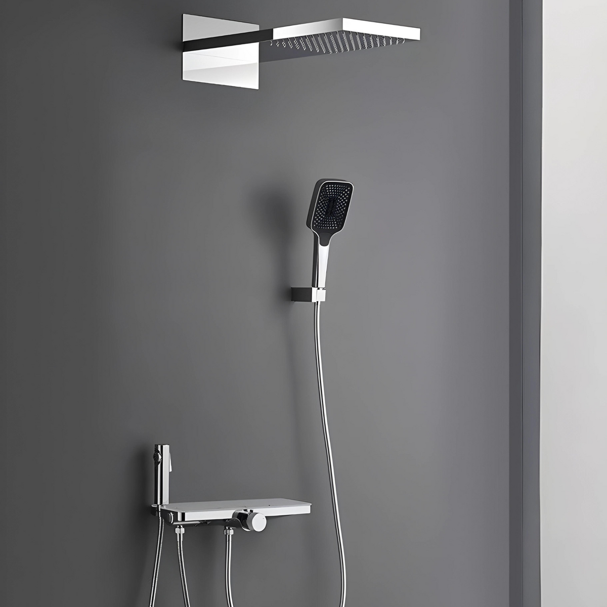Colonne de douche avec bidet intégré