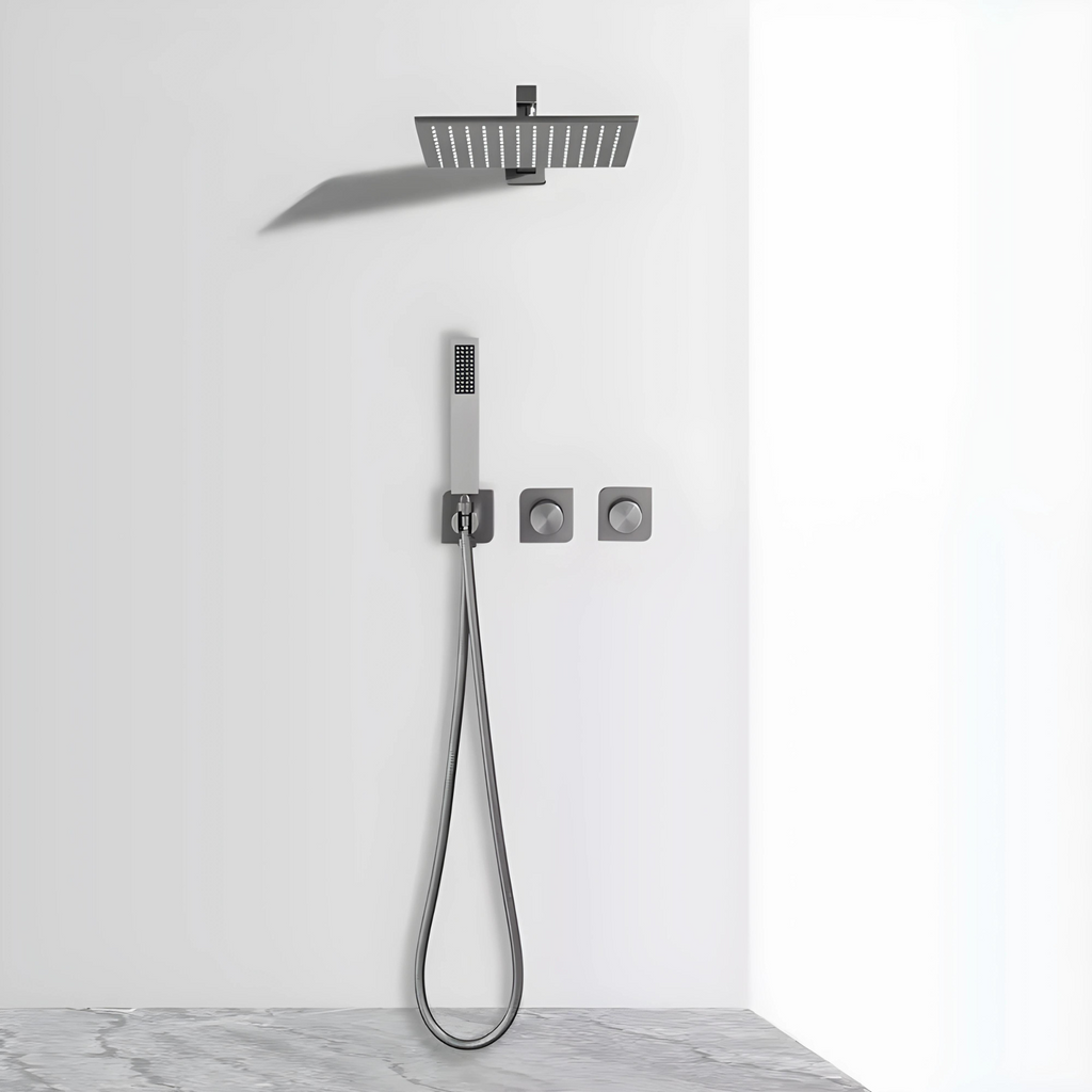Colonne de douche panneau intégré ou séparé moletée