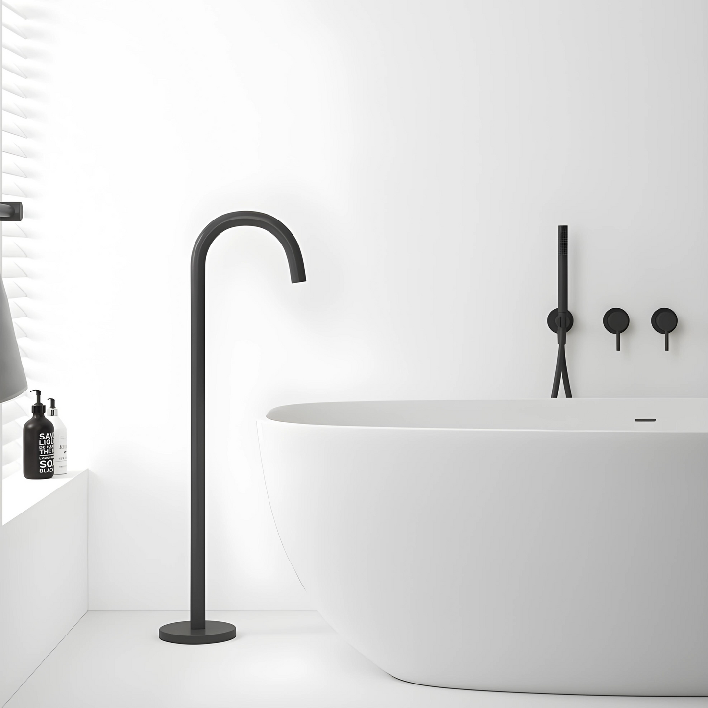 Robinet de baignoire mural premium