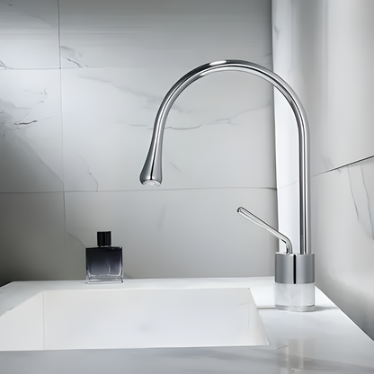 Quarzo Robinet de Lavabo Socle Marbre, 3 Longueurs