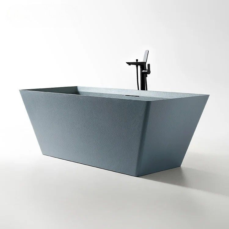 KERA - Baignoire îlot texturée en pierre artificielle