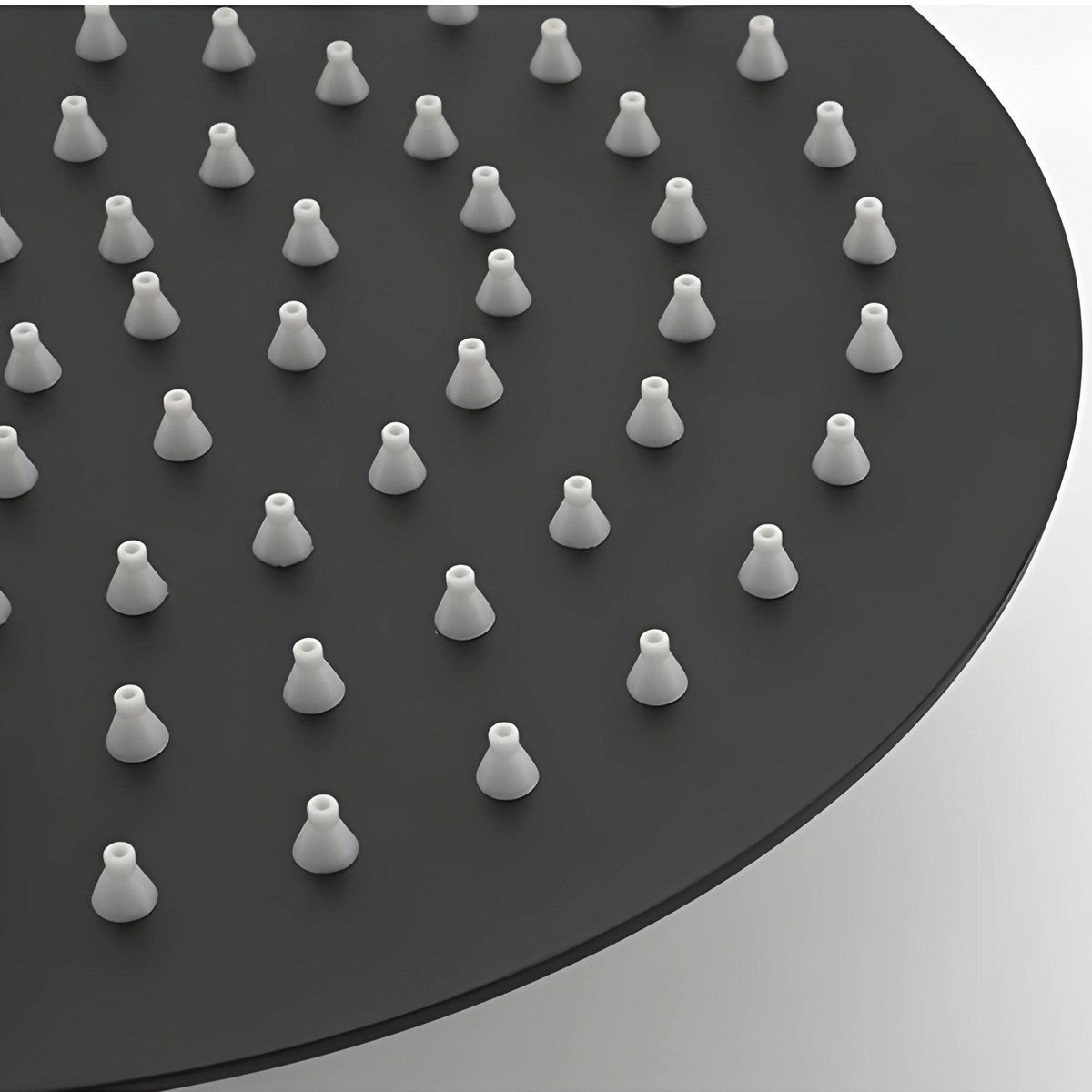 Colonne de douche noir mat molettes en marbre
