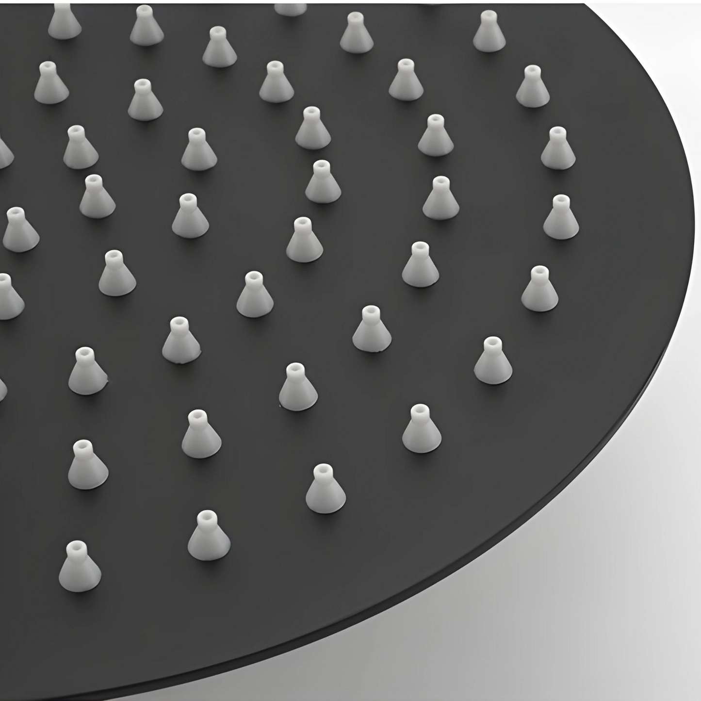 Colonne de douche noir mat molettes en marbre