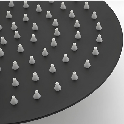Colonne de douche noir mat molettes en marbre