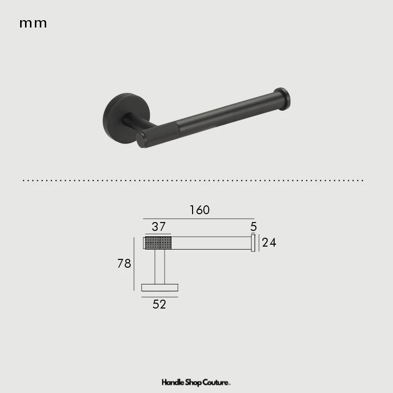 Accessoires de salle de bain laiton massif moleté