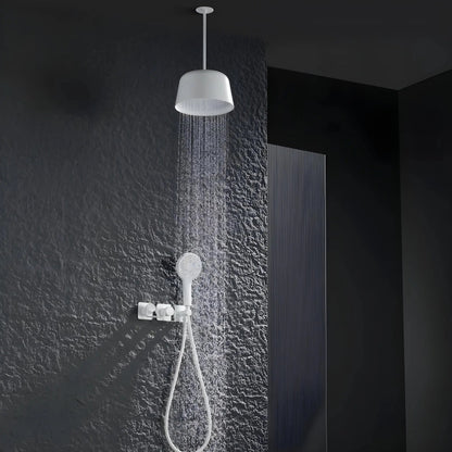 Mitigeur de Douche plafond blanc