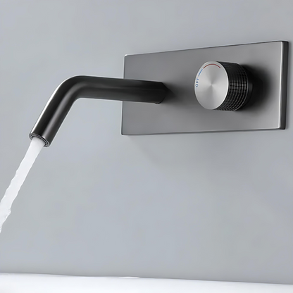 Cassiterite Robinet de Lavabo Mural Moleté, 4 Finitions