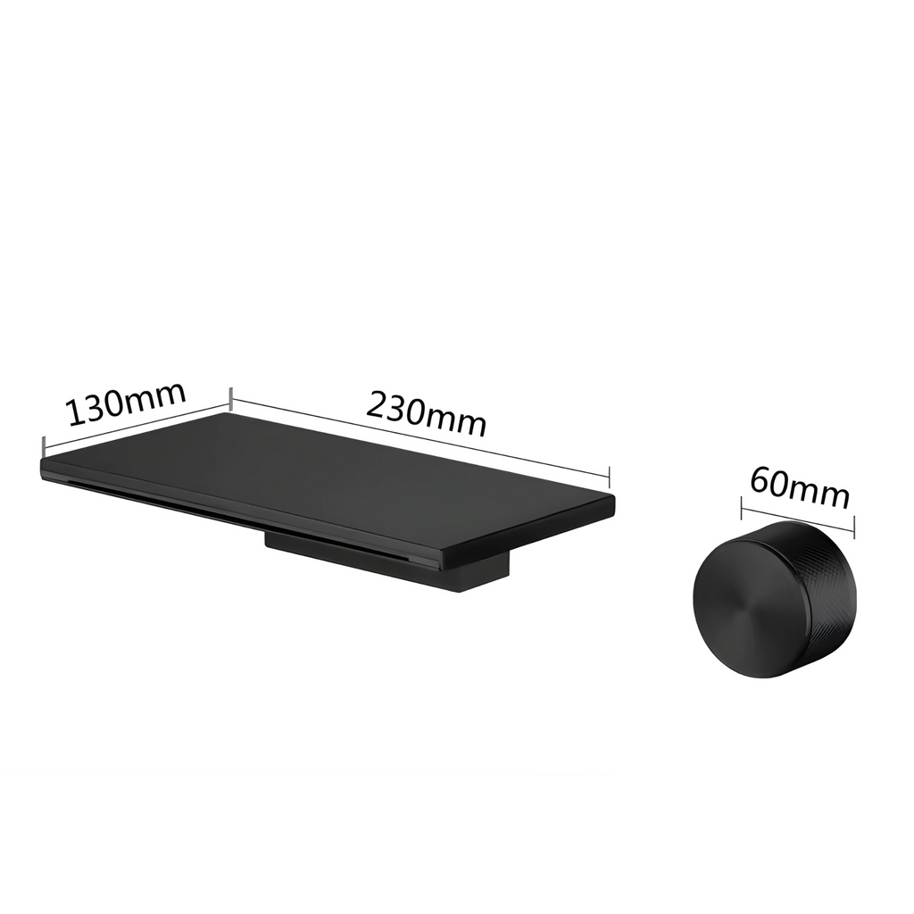Cinabro Robinet de Lavabo Mural Moleté Compact, 5 Finitions