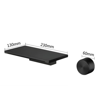 Magnetite Robinet de Lavabo Mural Moleté, 5 Finitions
