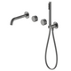 Robinet de baignoire encastré texture moletée