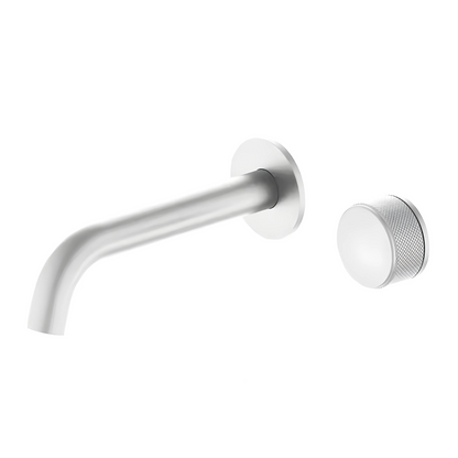 Cinabro Robinet de Lavabo Mural Moleté Compact, 5 Finitions