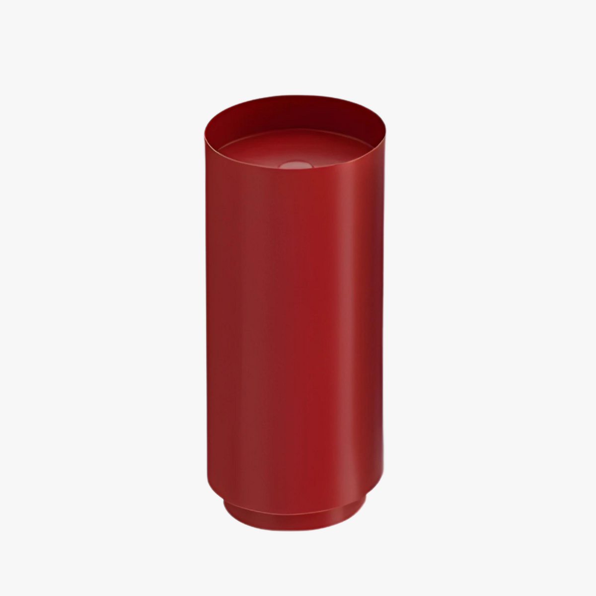 Vasque sur pied ronde sculpturale