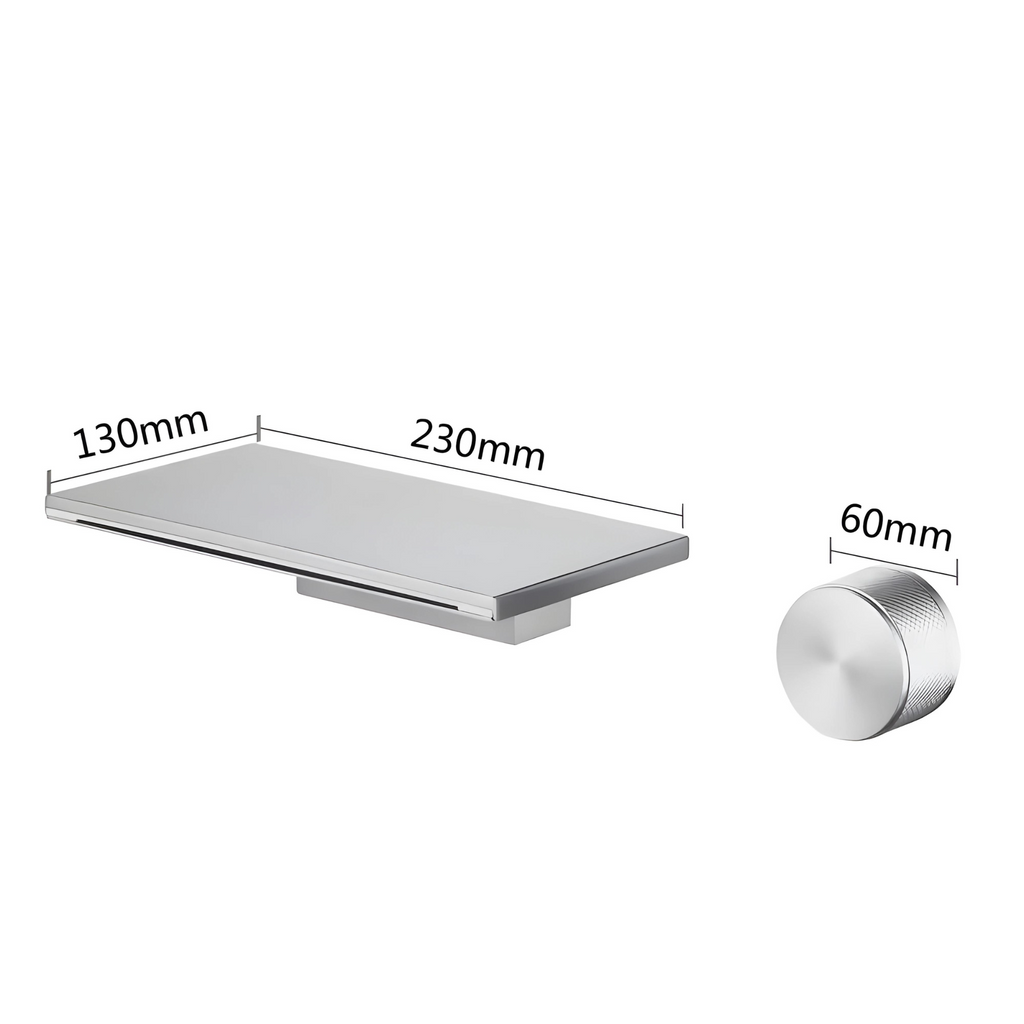 Magnetite Robinet de Lavabo Mural Moleté, 5 Finitions