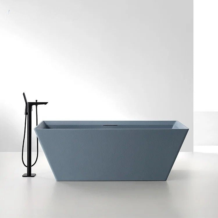 KERA - Baignoire îlot texturée en pierre artificielle