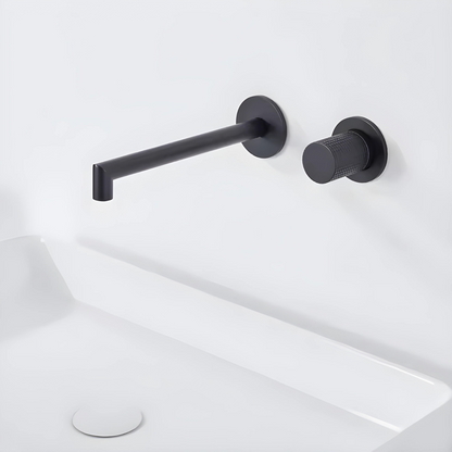 Mica Robinet de Lavabo Mural Moleté, 5 Finitions