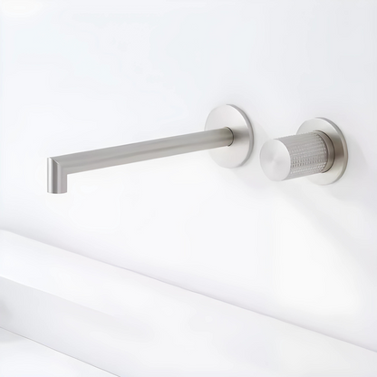 Mica Robinet de Lavabo Mural Moleté, 5 Finitions