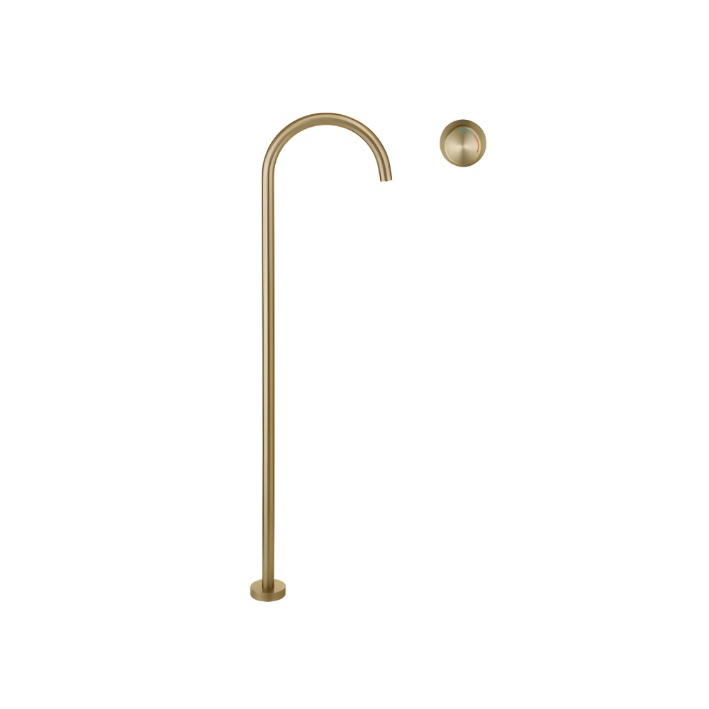 Torbernite Robinet de Baignoire sur Pied Moleté, 4 Finitions